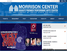 Tablet Screenshot of morrisoncenter.com